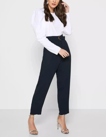 Pantaloni Mango, bleumarin, 44