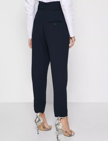 Pantaloni Mango, bleumarin, 44