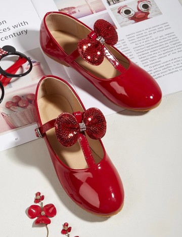 Pantofi Shein Kids, rosu, 25