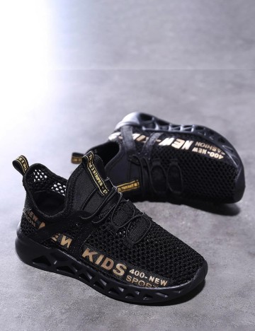Adidasi Shein Kids, negru, 35