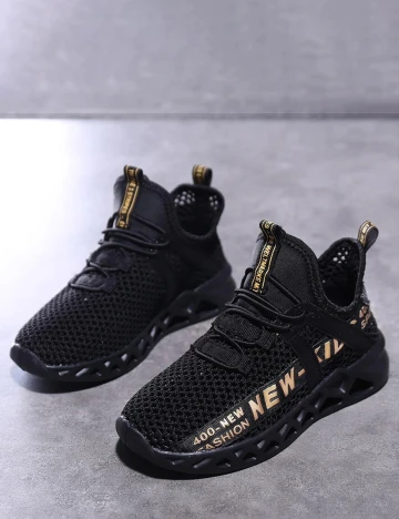 Adidasi Shein Kids, negru, 35