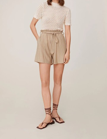 Pantaloni Scurti Mango, maro, S