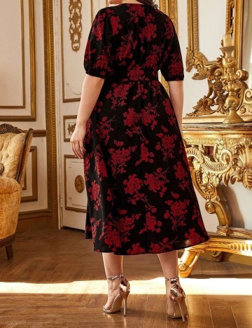 Rochie medie SHEIN CURVE, negru