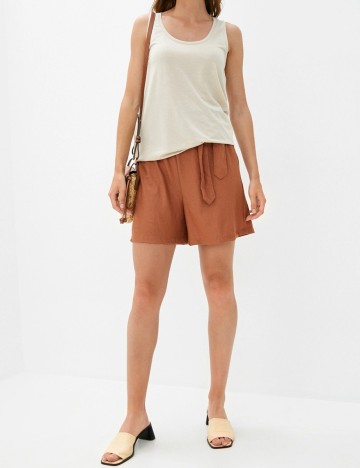 Pantaloni scurti Mango, maro, XS