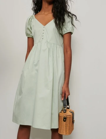 Rochie medie Reserved, verde, 34
