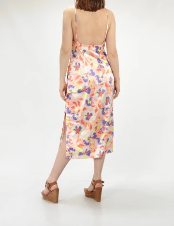 Rochie medie Vila, mix culori, 40