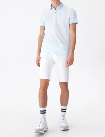 Tricou House Brand, albastru deschis, L