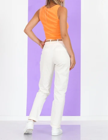 Pantaloni Reserved, alb, 36
