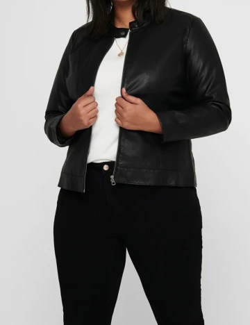 Jacheta Only Carmakoma, negru, 46