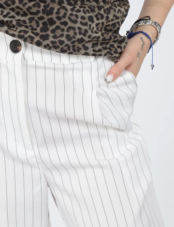 Pantaloni SHEIN, alb, S Alb