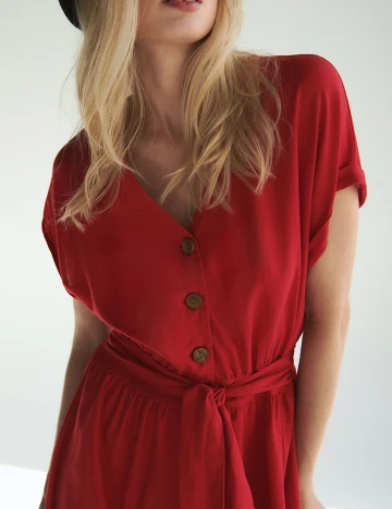 Rochie medie Reserved, rosu, 46