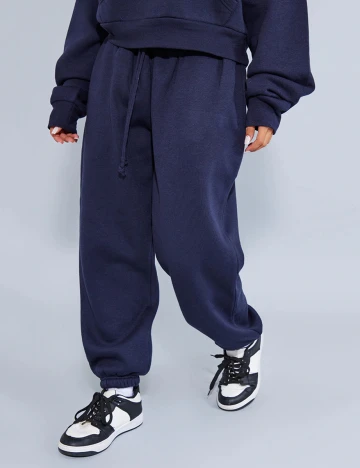 Pantaloni PrettyLittleThing, bleumarin, S