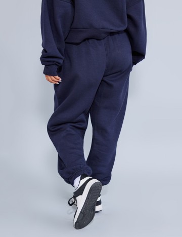 Pantaloni PrettyLittleThing, bleumarin, S