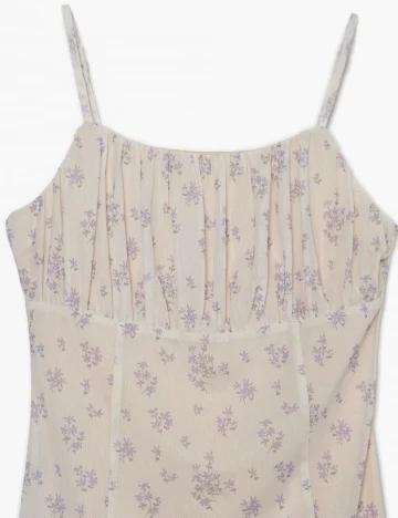 Rochie scurta CROPP, bej, L