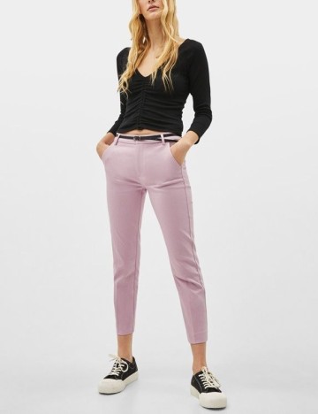 Pantaloni Bershka, mov