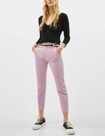 Pantaloni Bershka, mov