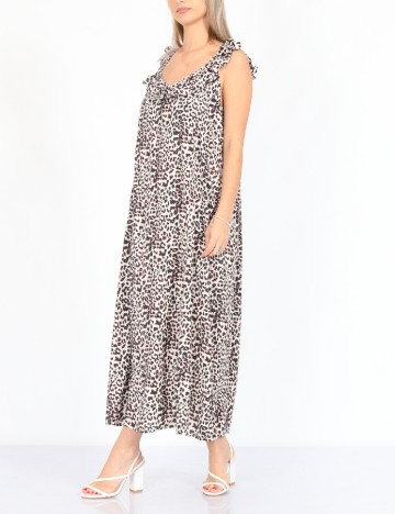 Rochie lunga Jacqueline de Yong, animal print, 40