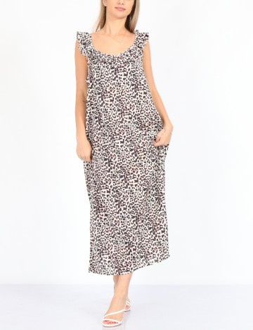 Rochie lunga Jacqueline de Yong, animal print, 40
