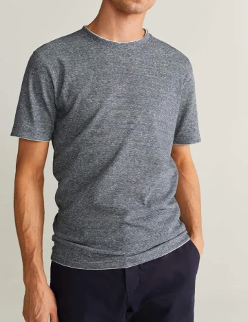 Tricou Mango, bleumarin, S Albastru
