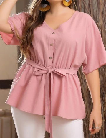 Bluza SHEIN CURVE, roz, 2XL
