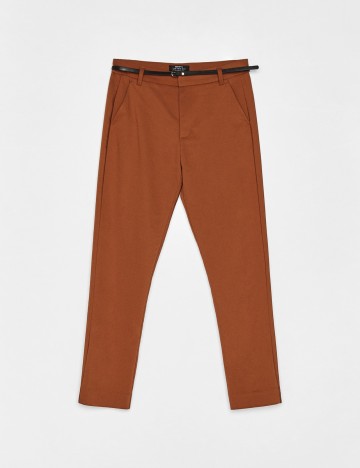 Pantaloni Bershka, maro, 32
