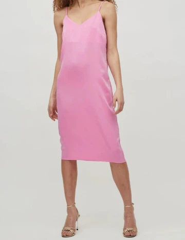 Rochie medie Vila, roz, 38 Roz