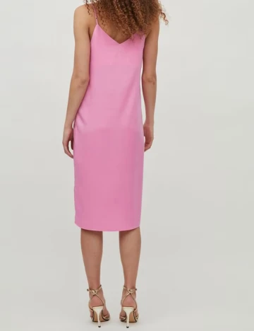 Rochie medie Vila, roz, 38 Roz