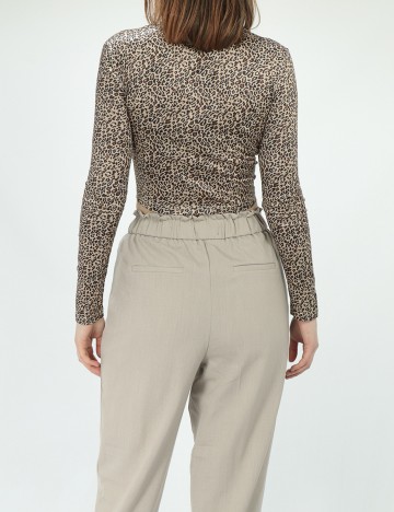 Top SHEIN, animal print, XS