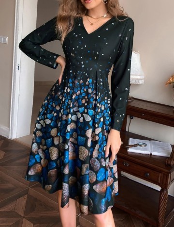Rochie Medie SHEIN, negru, M