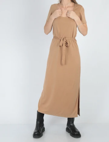 Rochie lunga Vila, maro, XS