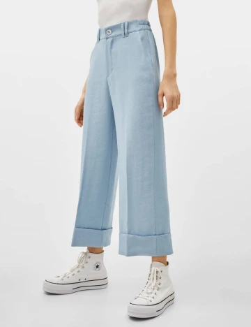 Pantaloni Bershka, albastru