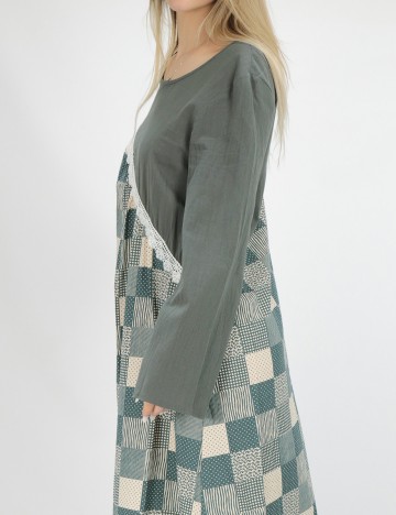 Rochie lunga SHEIN, verde inchis, S