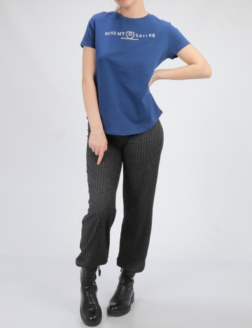 Tricou Reserved, bleumarin, M