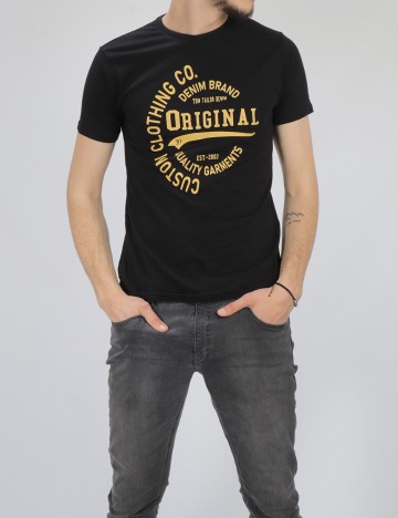 Tricou Tom Tailor, negru, M