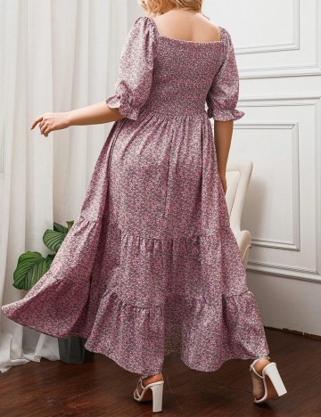 Rochie Lunga SHEIN CURVE, floral, 2XL