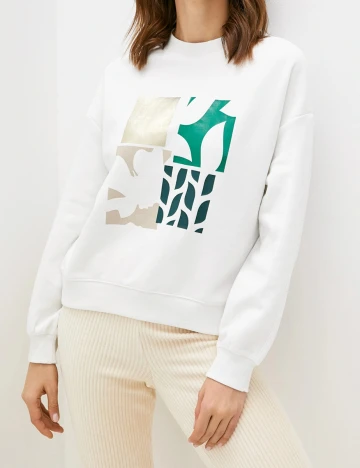 Bluza s.Oliver, alb, L