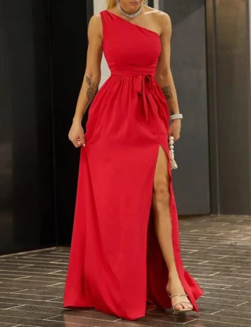 Rochie Lunga SHEIN, rosu, XL