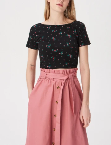 Top Sinsay, negru, S