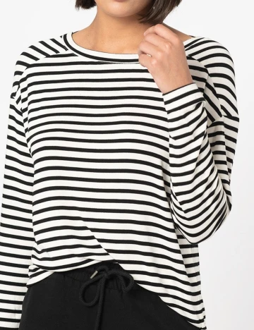 Bluza s.Oliver, alb/negru, 32