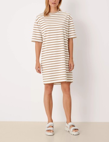 Rochie scurta s.Oliver, alb/maro, S