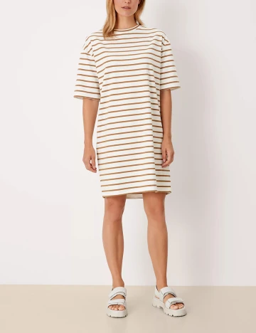 Rochie scurta s.Oliver, alb/maro, S