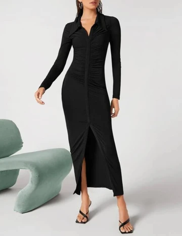 Rochie Lunga SHEIN, negru, XS Negru