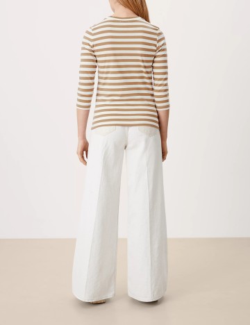 Bluza s.Oliver, alb/maro, S