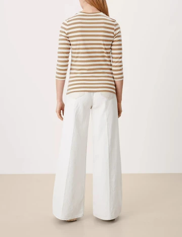 Bluza s.Oliver, alb/maro, S