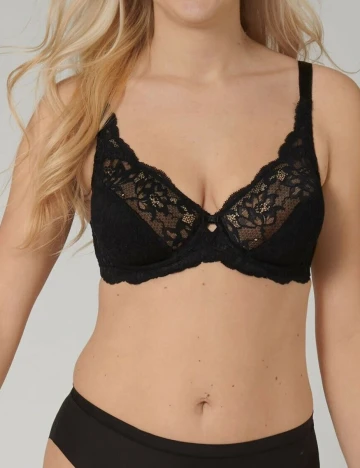 Sutien Amourette Charm Triumph, negru, 90F
