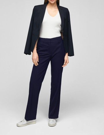 Pantaloni s.Oliver, bleumarin inchis