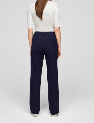 Pantaloni s.Oliver, bleumarin inchis