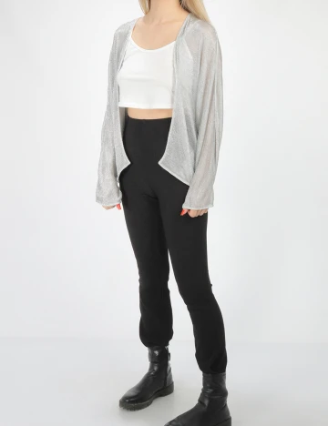 Cardigan s.Oliver, argintiu, 36