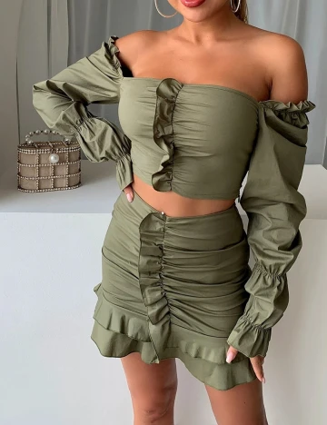 Compleu SHEIN, verde, S