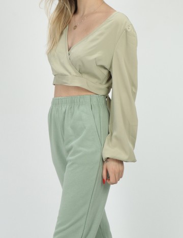 Top SHEIN, verde, S